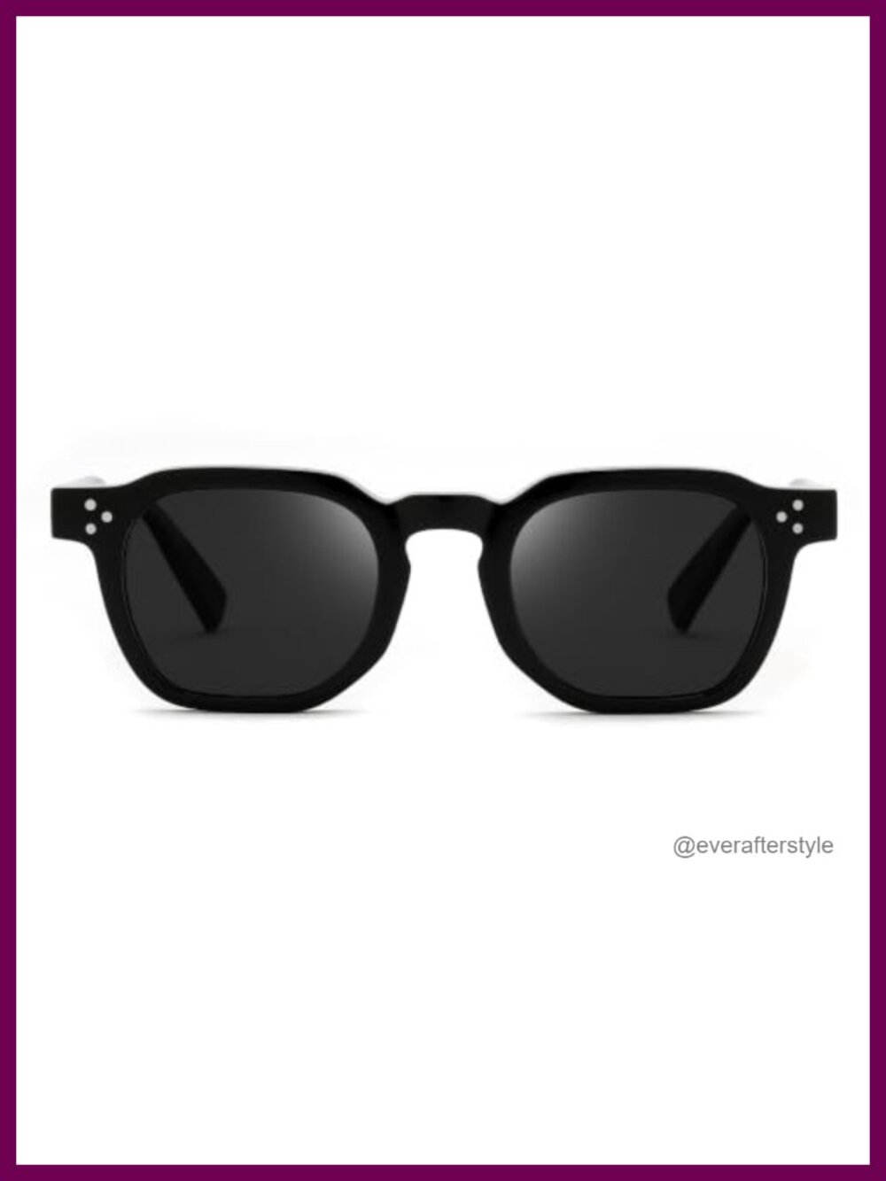 Retro Thick Polarized Square Sunglasses Full Frame TAC Lens